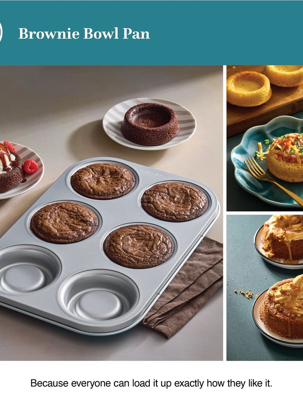 Pampered Chef Brownie Bowl Pan